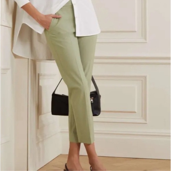 Theory Treeca Pant Soft Sage Size 6 Stretch Wool - Picture 1 of 9